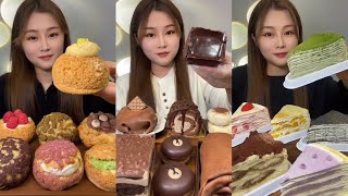 ASMR Dessert Mukbang Eating Cake  Mukbang Eating Show💗🍰🧁 [upl. by Mchenry]