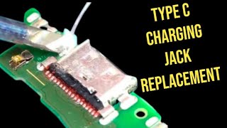 type c charging connector replacement  charging dock repair  how to change type c charging dock [upl. by Isidora626]