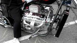 v8 choppeer Motorcycle with a 57L 350 V8 Carbureted engine [upl. by Macgregor]