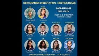 Toastmaster Meeting Roles  What Why How [upl. by Nowd]