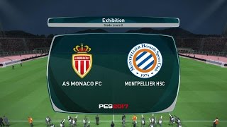 AS Monaco  Montpellier Hérault PES 2017  Ligue 1 20162017 10ème Journée  CPU Vs CPU [upl. by Crissy]