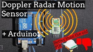 Arduino Doppler Radar Motion Sensor RCWL0516 [upl. by Mill764]