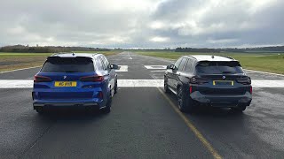 DRAG RACE BMW X5 M Competition Vs BMW X3 M Competition [upl. by Darees]