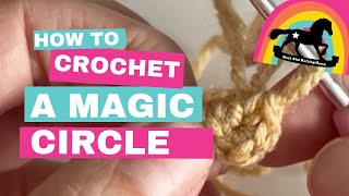 How to crochet a magic circle the easy way [upl. by Leahey]