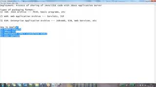 JBoss tutorial  How to Deploy  Jboss Training [upl. by Gilliette]