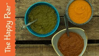 INDIAN CURRY SAUCES 3 WAYS  VEGAN  THE HAPPY PEAR [upl. by Hillari]