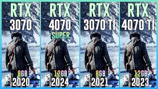 RTX 3070 vs RTX 4070 SUPER vs RTX 3070 TI vs RTX 4070 TI  Test in 25 Games [upl. by Imuyam]