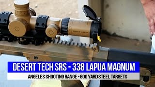 Desert Tech SRS 338 Lapua Magnum shot by my friends [upl. by Race]