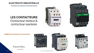 Cours Elec Tout savoir sur le contacteur moteur et auxiliaire [upl. by Perrin]