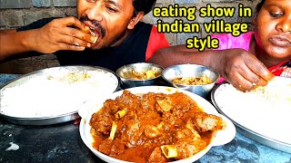 mutton curry recipe  Eating Spisy MuttonSpicy Chicken CurryEating ShowMukbang [upl. by Arocahs673]