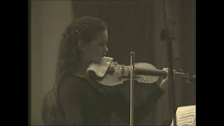 Hilary Hahn and Andrius Žlabys perform J S Bach Siciliano from Sonata BWV 1031  1998 [upl. by Nekal162]