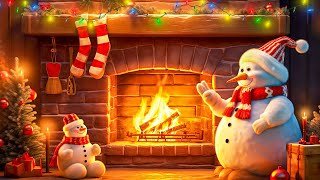 Christmas Fireplace Ambience 🔥🎄 Relaxing Christmas Music with a Warm Fireplace [upl. by Maguire283]