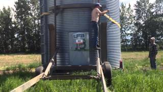 Loading Steel Grain Bins pt 1 [upl. by Grete]