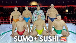 SUMO SUSHI “Sumo Legend Konishiki Brings Japanese Culture to LA” [upl. by Echikson840]