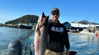 Silver coho fishing in Wrangell Alaska [upl. by Woodie]