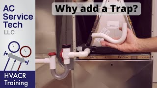 Why a Condensate Trap is Needed on an Air Conditioner Up Close View [upl. by Ennovi]