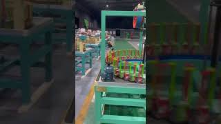 Polyethylene terephthalate PET hose braiding machine glass fiber sleeving braiding machine [upl. by Aikehs]