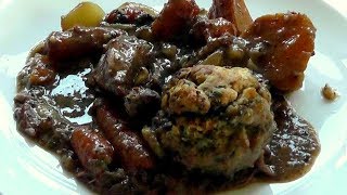 BEEF CASSEROLE with DUMPLINGS How to Make recipe [upl. by Lleruj]