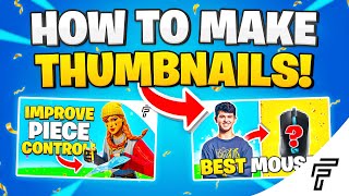 How To Make Fortnite Thumbnails YouTube Thumbnail Tutorial [upl. by Durrace519]