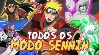 TODAS AS VARIAÇÕES DO MODO SENNIN EM NARUTO [upl. by Hugues]