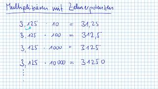 Multiplizieren mit Zehnerpotenzen [upl. by Ym]