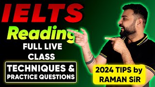 IELTS Reading  Techniques and Practice Questions by Raman Sir [upl. by Christan]