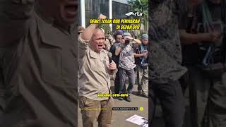 Demo Tolak RUU Penyiaran Di Depan DPR [upl. by Nairbo]