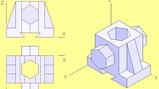 Comment dessiner une perspective isométrique [upl. by Busey]