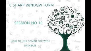 C Tutorial Window Form 10 How to Link Combobox with Database values YouTube [upl. by Dolorita]