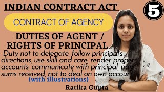 Duties of an Agent  Rights of a Principal  Contract of Agency Contract Act 1872 [upl. by Anaeg]