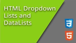 HTML Dropdown Lists and DataLists [upl. by Ecinahs]