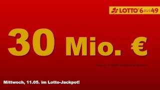 Lotto am Mittwoch 11516  Heute 30 Millionen im LottoJackpot [upl. by Zebe]