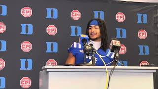 Cam Bergeron talks after breakout game in Duke win [upl. by Carlee744]