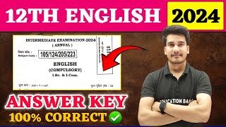 12th English Answer Key 2024  English Class 12 Objective Answer Solution 2024  Education Baba [upl. by Sato]