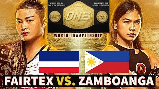 ISANG PINAY LALABAN SA MMA WORLD TITLE  STAMP FAIRTEX VS DENICE ZAMBOANGA [upl. by Terrance]