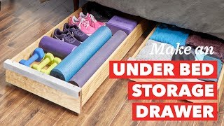 How to Build an Under Bed Storage Drawer [upl. by Yrnehnhoj]