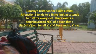 Proof of Cauchys Criterion for finite limits [upl. by Giule]