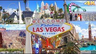 LAS VEGAS  NEVADA  BEST OF LAS VEGAS 4K [upl. by Nnailuj575]