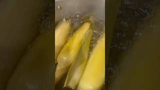 ASMR BOILING CORN ON THE COB shorts sweetcorn [upl. by Suivatnom]