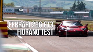 Ferrari 296 GT3  Fiorano test [upl. by Roxi]