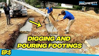 Footings  Building a House  475000 Duplex Build  EP 5 [upl. by Namielus]