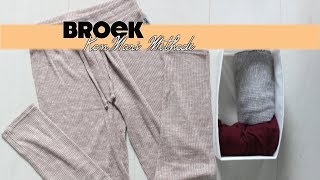 Broek vouwen TUTORIAL  Marie Kondo  KonMari methode [upl. by Acirne210]