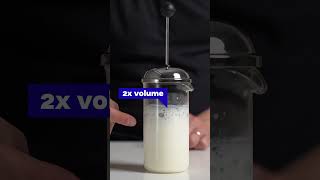 How To Froth Milk with French Press for tasty home cappuccino [upl. by Nilecoj]