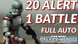 Galactic Conquest Sector 2 Hard  Vigilant  20 Alert 1 Battle  Full Auto  SWGoH [upl. by Aleek]