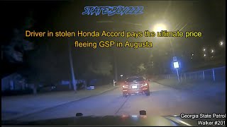 Stolen Honda Accord Flees GSP in Augusta [upl. by Glanville]