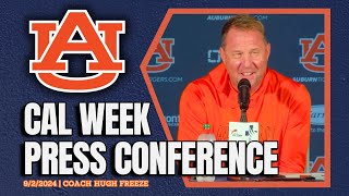 Cal Week  Hugh Freeze Previews Game 2 for Auburn Football  FULL PRESSER [upl. by Wershba]