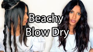 How To Beach Wave Blow Dry  HAIR TUTORIAL  ARIBA PERVAIZ [upl. by Ailenroc]