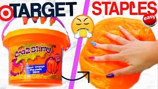 TARGET SLIME VS STAPLES SLIME Which is WORTH it [upl. by Artemas905]