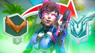 Educational Unranked To GM  Overwatch 2  Rank 1 Peak  Dva [upl. by Aneele]