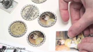 How to Prepare Images in Pendants for Resin Using Mod Podge [upl. by Fidellas]